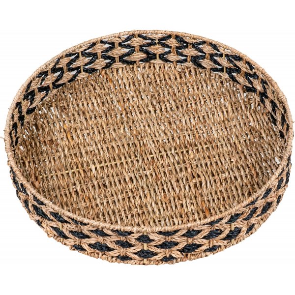 Nerja dienblad - Zwart/beige