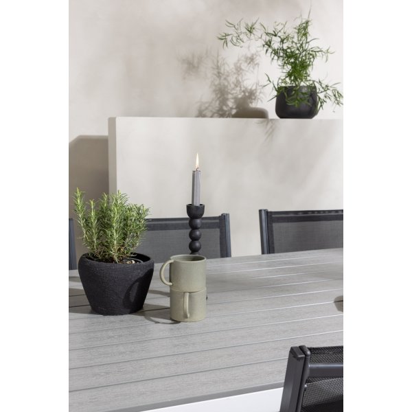 Garcia utematgrupp med 6 st Copacabana stolar - Svart/Grå Garcia utematgrupp med 6 st Copacabana stolar - Svart/Grå