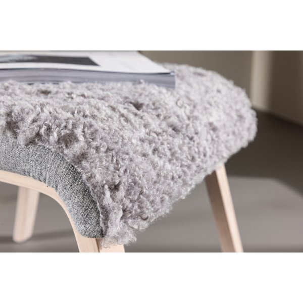 Fårö loungestol - Ljusgrå/Whitewash Fårö loungestol - Ljusgrå/Whitewash