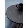 Mitazor sidobord 38 cm - Marmor/svart