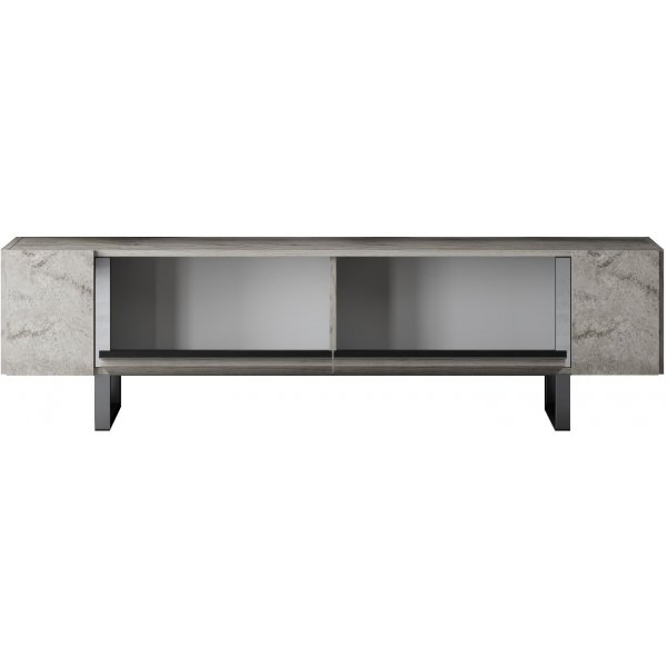 Erki TV-bänk - Travertin/silver Erki TV-bänk - Travertin/silver