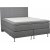 Lit continental complet Dream avec tte de lit et suspension  poches - 180 x 200 cm - Gris clair