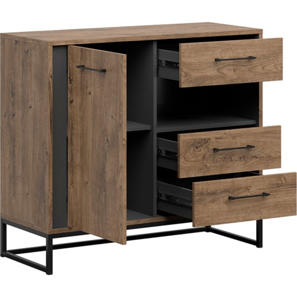 Loft byrå - Mörk ek Loft byrå - Mörk ek