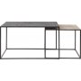 Soho satsbord 90x60 | 55x55 cm - Rough metallic/koppar