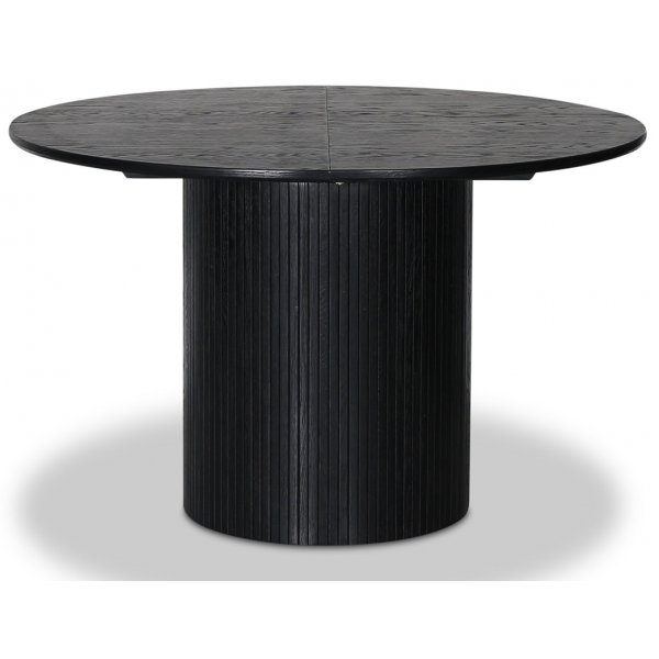 Nova frlngningsbart runt matbord 115-160 cm - Svartbetsad ek + Mbeltassar
