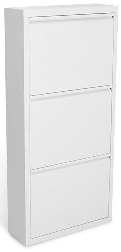 Ramsj 50 cm brett skoskp 3 st fack - Vit