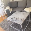 Kundbild Accent soffbord 75 - Vit marmor: Accent soffbord i marmor ger...