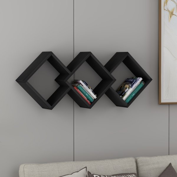 Glaxy vägghylla - Svart Glaxy vägghylla - Svart