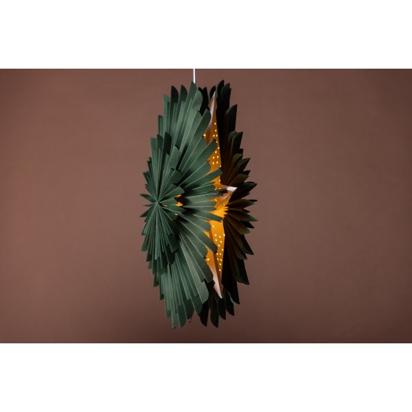 Slen adventsstjrna 60 cm - Grn/Vit