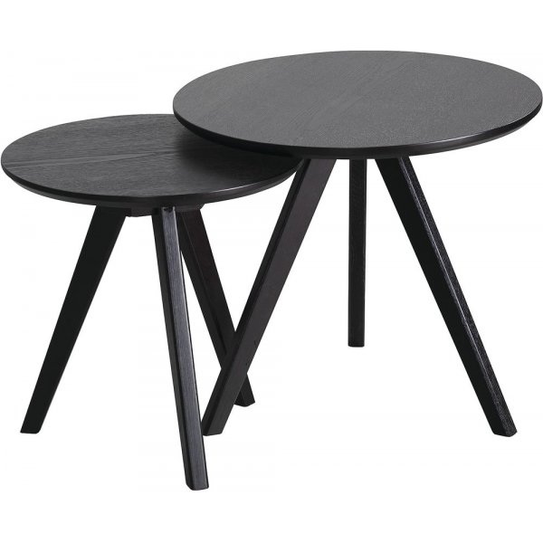 Katie satsbord 50 cm - Svartbetsad ask