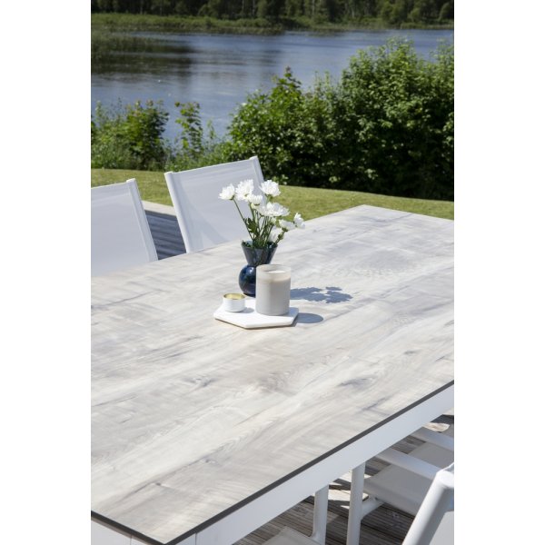 Llama matbord 205 x 100 cm - Grå/Vit Llama matbord 205 x 100 cm - Grå/Vit