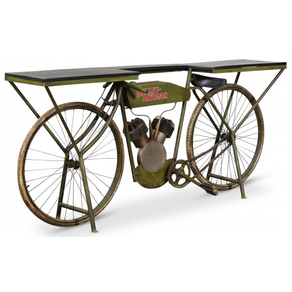 Motorcykel Harley barbord 182,8 x 40,6 cm - Grn/mango