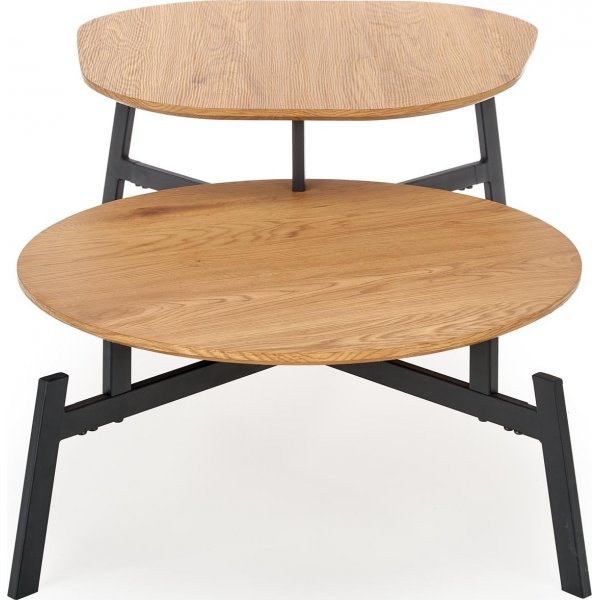 Table basse Attling 120 x 65 cm - Chne/noir