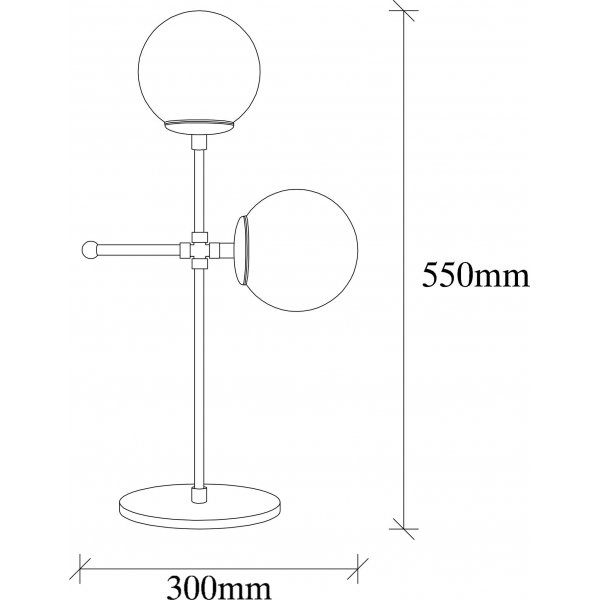 Lampe à poser Mudoni - Noir Lampe à poser Mudoni - Noir