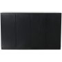 Level sideboard i svartbetsad ek med slta drrar 140 cm