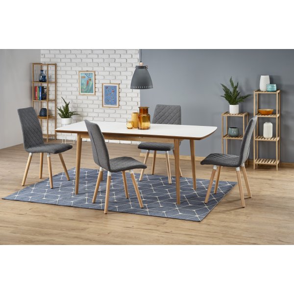 Table à manger Walsh 140-185 cm - Blanc Table à manger Walsh 140-185 cm - Blanc