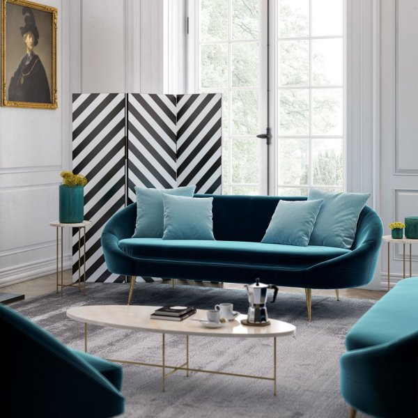 Matilda 3-sits soffa - Petroleumblå Matilda 3-sits soffa - Petroleumblå