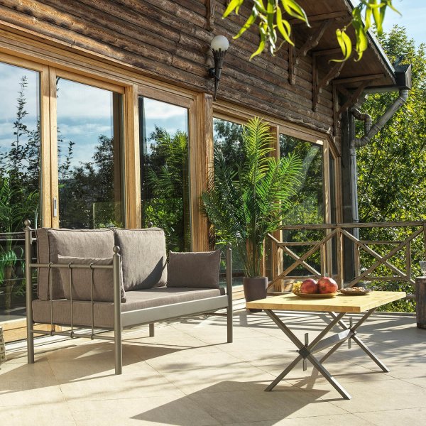 Lalas 2-sits utesoffa - Brun Lalas 2-sits utesoffa - Brun