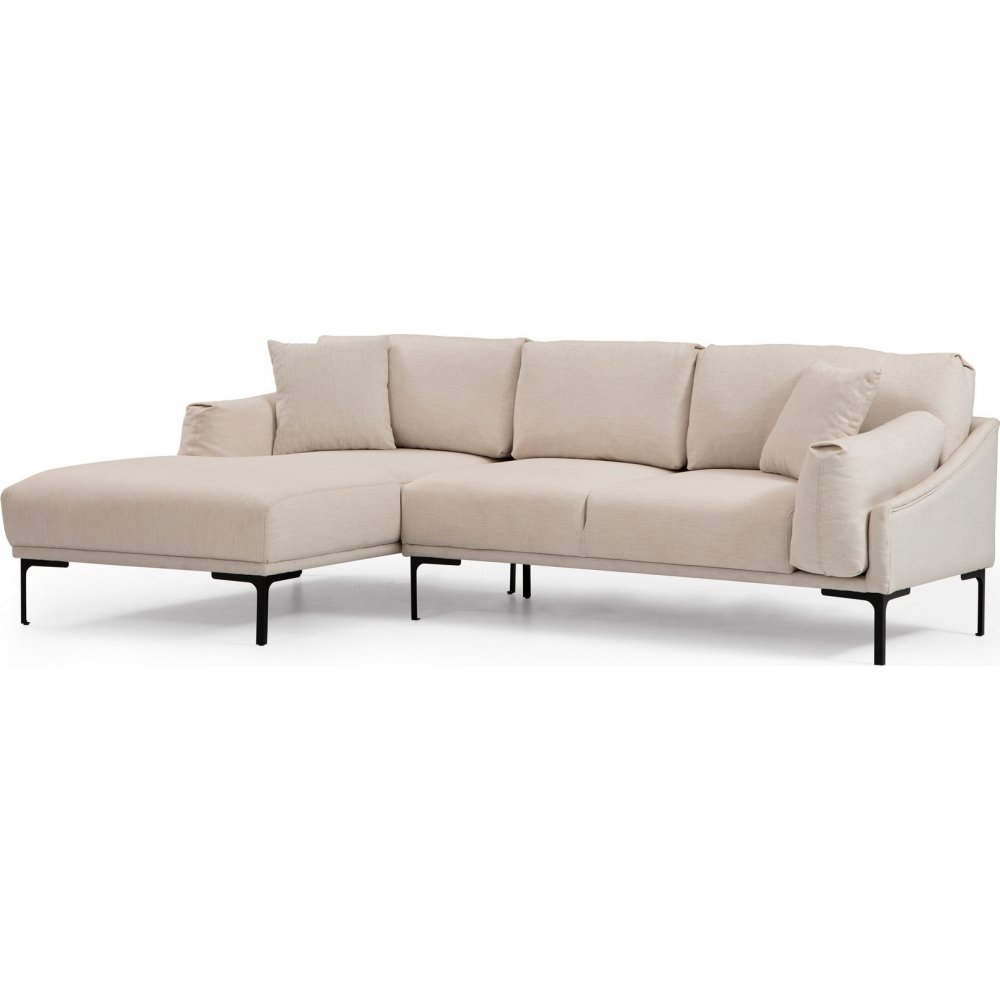 Leo divansoffa vänster - Cream - Tygsoffor, Soffor