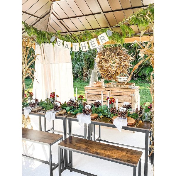 Groupe repas Aaron - Marron/noir + Dtachant pour meubles