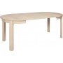 Bernardin runt matbord frlngningsbart 95-195 x 95 cm - whitewash ek