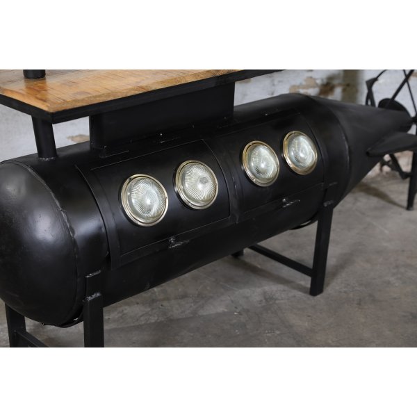 Vintage Ubåt barbord - Svart/mango Vintage Ubåt barbord - Svart/mango