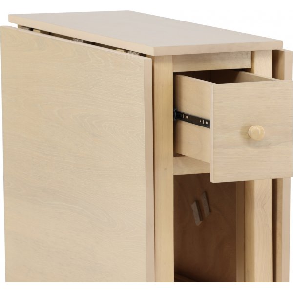 Edward matbord 110-150 x 80 cm - Whitewash