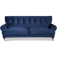 Andrew 3-sits soffa - Mörkblå sammet Andrew 3-sits soffa - Mörkblå sammet