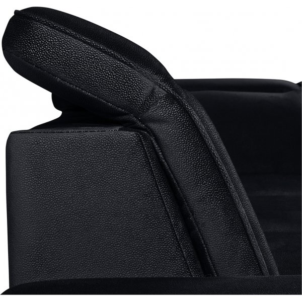 Canap d\\\'angle droit Darby - Noir