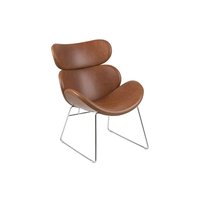 Style fåtölj - Brun/krom Style fåtölj - Brun/krom