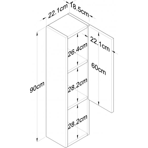 Edda skåp - Vit Edda skåp - Vit