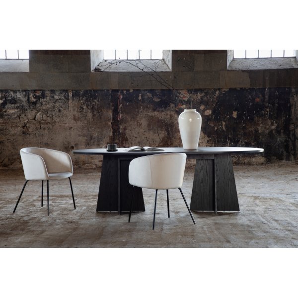 Table à manger Bootcut 230 x 115 cm - Noir Table à manger Bootcut 230 x 115 cm - Noir