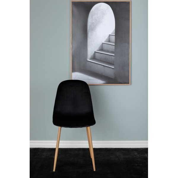 Bridge matstol - Svart/ljus valnöt Bridge matstol - Svart/ljus valnöt