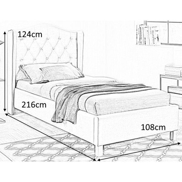 Sängram 90x200 cm rosa sammet Sängram 90x200 cm rosa sammet