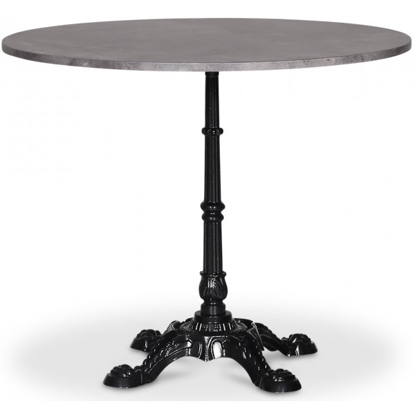 Mystery bord runt 90 cm - Svart underrede/betongimitation