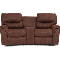Rom Biosoffa - 2-sits recliner i brunt microfibertyg Rom Biosoffa - 2-sits recliner i brunt microfibertyg