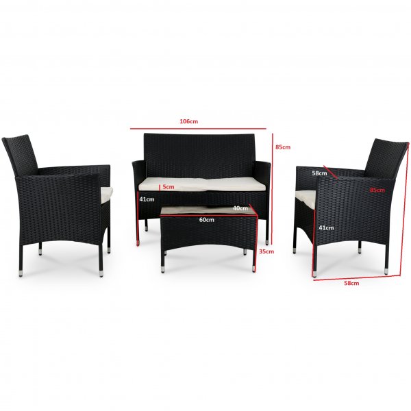 Loungeset Fjällbacka för balkong Loungeset Fjällbacka för balkong