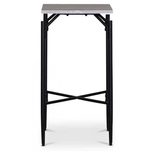 Wayne sidobord kryss 40 x 40 cm - Ljusgrå marmor (Foliering) Wayne sidobord kryss 40 x 40 cm - Ljusgrå marmor (Foliering)