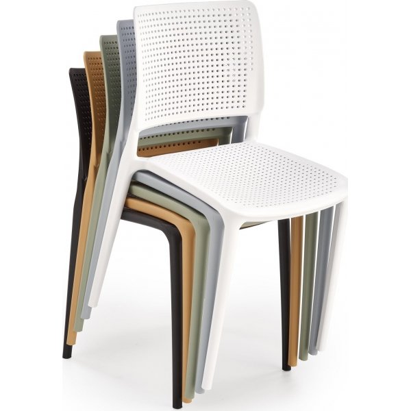 Chaise de salle  manger empilable Cadeira 514 - Noir