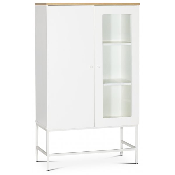 Edge highboard - Vit högtryckslaminat (HPL) + Textilrengöring för möbler Edge highboard - Vit högtryckslaminat (HPL) + Textilrengöring för möbler