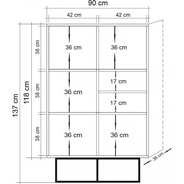 Quantum Taxon bokhylla - Furu/svart Quantum Taxon bokhylla - Furu/svart