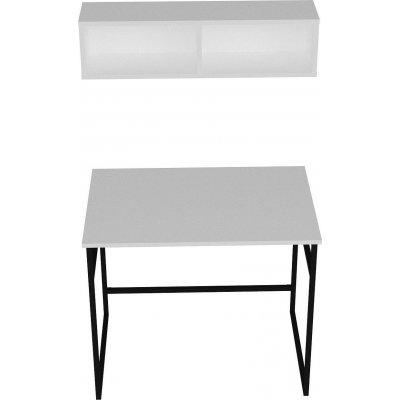 Gama skrivbord 90x60 cm - Vit/svart
