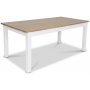 Skagen matgrupp - 180 cm Bord inklusive 6 st Herrgrd Vind stolar med sits i ekbets - Vit/Ekbets
