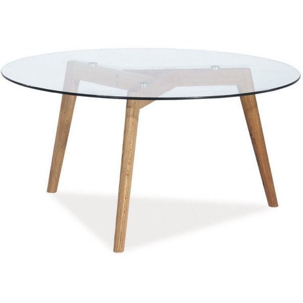 Ayleen soffbord 80 cm - Ekfanr/glas