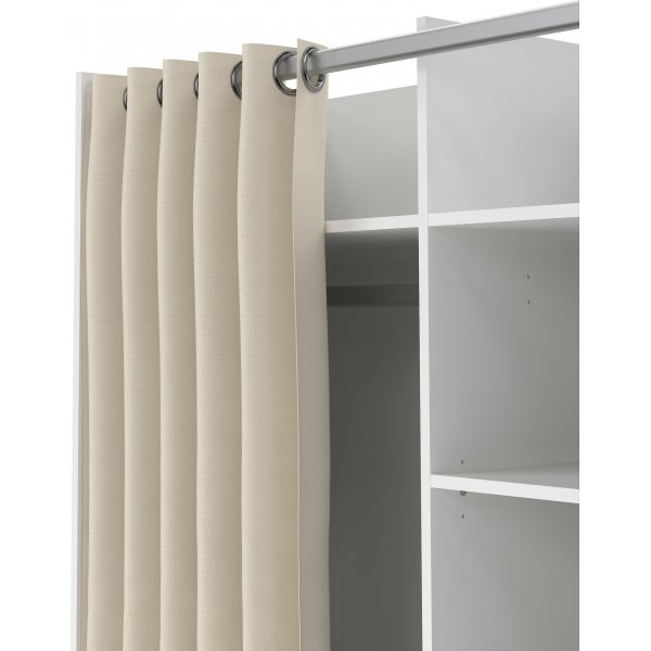 Armoire Lola - Blanc/beige