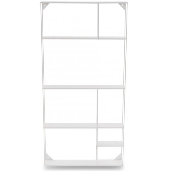 BOBO vit vgghylla i metall 120x60 cm