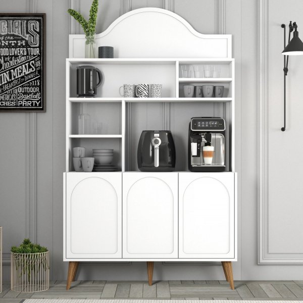 Lyon köksskåp 120 cm - Vit/valnöt Lyon köksskåp 120 cm - Vit/valnöt