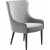 Fauteuil Baldor Lounge en velours gris