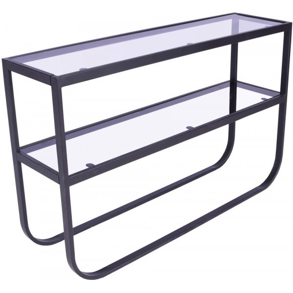 Korsbacken consoletafel - Zwart/glas