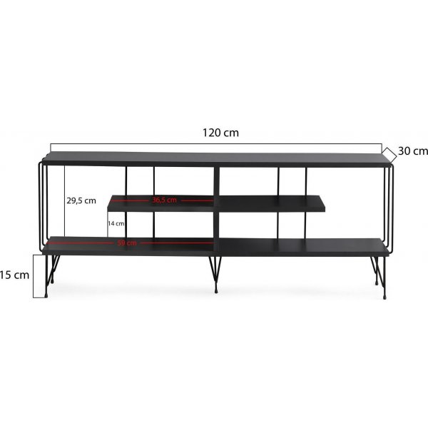 Banc multimdia Eze - Anthracite